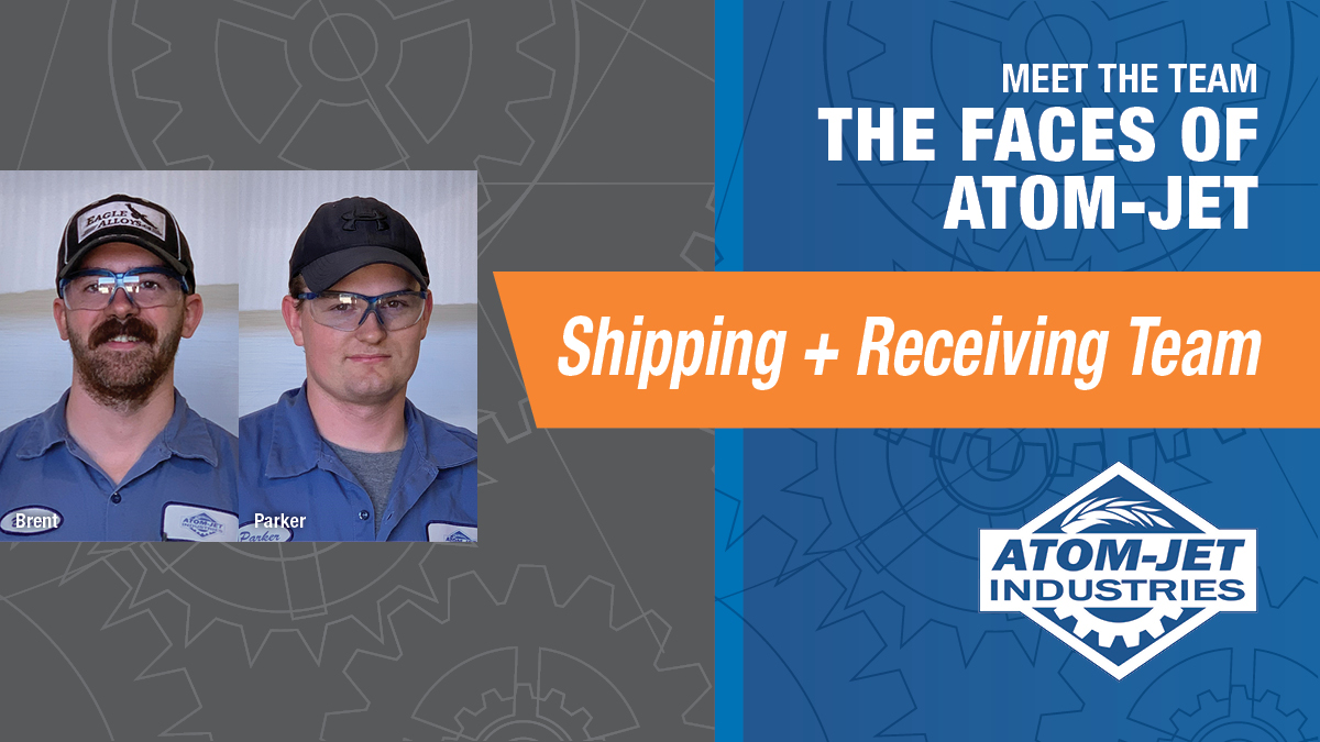The Shipping + Receiving Team at Atom-Jet Industries The Shipping + Receiving Team at Atom-Jet Industries