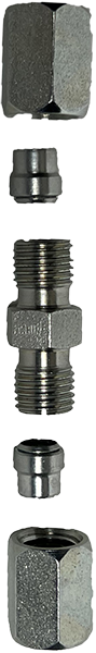 Atom-Jet Mid-Row Bander Connection for Bourgault - 1/4" Outside Diameter