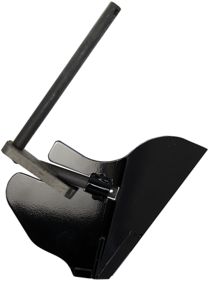Atom-Jet Mid-Row Bander Series 3 Scraper with Mounting Arm for Bourgault. Granular. DMCL00C
