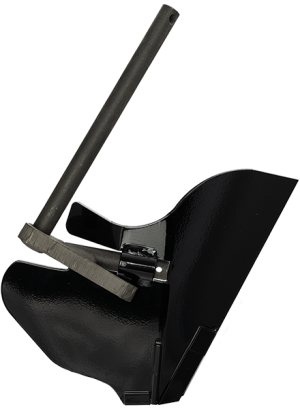Atom-Jet Mid-Row Bander Series 2.5 Scraper for Bourgault. Granular. Complete with Arm. DMCL00C25